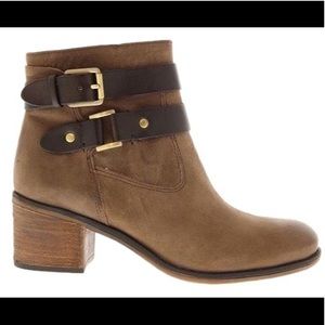 Franco Sarto brown leather booties